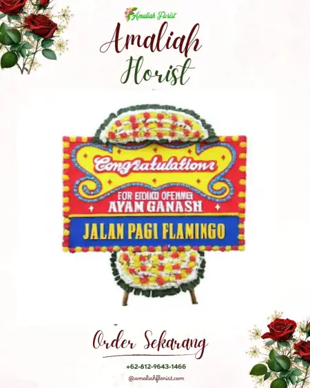 Sewa Papan Bunga Baseh
